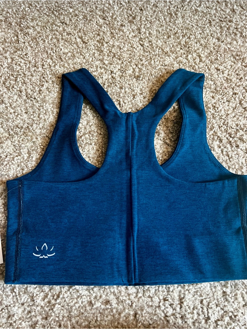 Beyond Yoga Seamless Racerback Sports Bra - Teal
